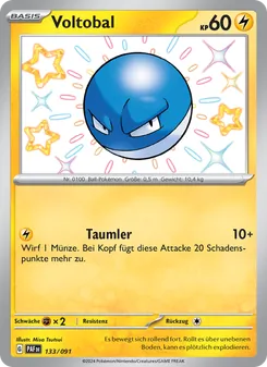 Karte Voltobal aus Paldeas Schicksale, Nummer 133/91