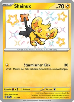 Karte Sheinux aus Paldeas Schicksale, Nummer 135/91
