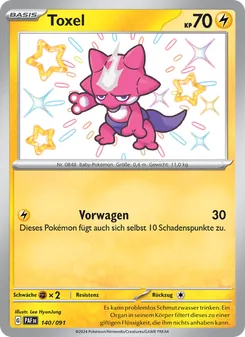 Karte Toxel aus Paldeas Schicksale, Nummer 140/91