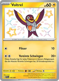Karte Voltrel aus Paldeas Schicksale, Nummer 145/91