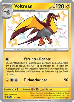 Karte Voltrean aus Paldeas Schicksale, Nummer 146/91