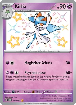 Karte Kirlia aus Paldeas Schicksale, Nummer 154/91