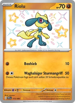 Karte Riolu aus Paldeas Schicksale, Nummer 173/91