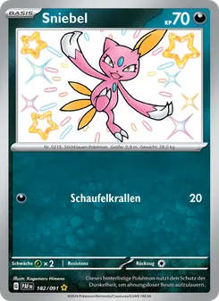 Karte Sniebel aus Paldeas Schicksale, Nummer 182/91