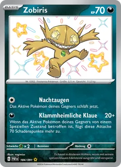Karte Zobiris aus Paldeas Schicksale, Nummer 184/91