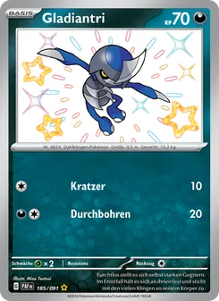 Karte Gladiantri aus Paldeas Schicksale, Nummer 185/91