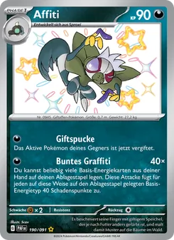 Karte Affiti aus Paldeas Schicksale, Nummer 190/91