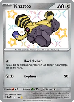 Karte Knattox aus Paldeas Schicksale, Nummer 192/91