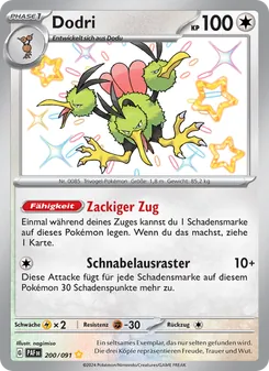 Karte Dodri aus Paldeas Schicksale, Nummer 200/91