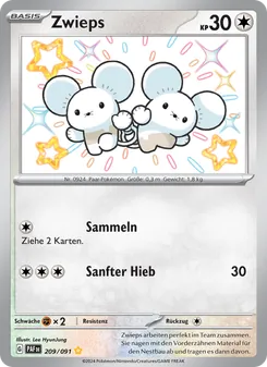 Karte Zwieps aus Paldeas Schicksale, Nummer 209/91