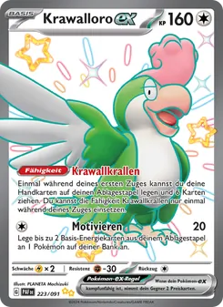Karte Krawalloro-ex aus Paldeas Schicksale, Nummer 223/91