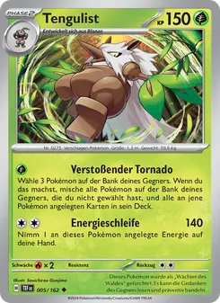 Karte Tengulist aus Gewalten der Zeit, Nummer 005/162