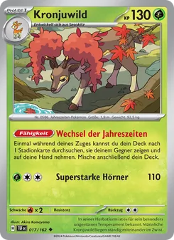 Karte Kronjuwild aus Gewalten der Zeit, Nummer 017/162