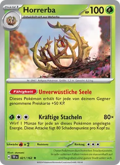 Karte Horrerba aus Gewalten der Zeit, Nummer 021/162