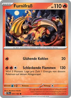 Karte Furnifraß aus Gewalten der Zeit, Nummer 031/162