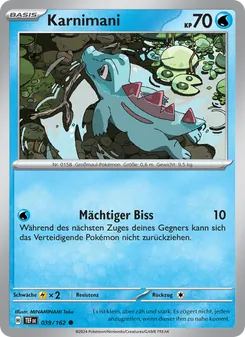 Karte Karnimani aus Gewalten der Zeit, Nummer 039/162