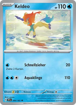Karte Keldeo aus Gewalten der Zeit, Nummer 044/162