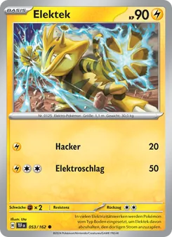 Karte Elektek aus Gewalten der Zeit, Nummer 053/162