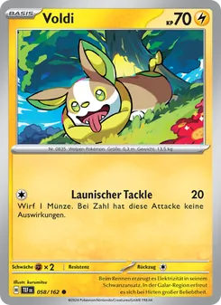 Karte Voldi aus Gewalten der Zeit, Nummer 058/162