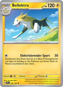 Karte Bellektro aus Gewalten der Zeit, Nummer 059/162