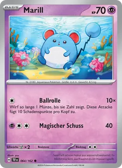 Karte Marill aus Gewalten der Zeit, Nummer 064/162
