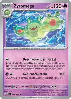 Karte Zytomega aus Gewalten der Zeit, Nummer 072/162