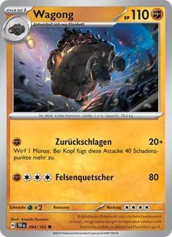 Karte Wagong aus Gewalten der Zeit, Nummer 094/162