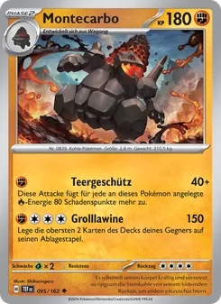 Karte Montecarbo aus Gewalten der Zeit, Nummer 095/162