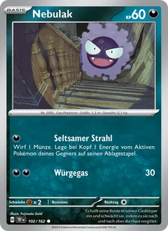Karte Nebulak aus Gewalten der Zeit, Nummer 102/162