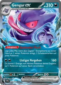 Karte Gengar-ex aus Gewalten der Zeit, Nummer 104/162