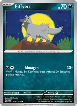 Karte Fiffyen aus Gewalten der Zeit, Nummer 105/162