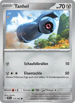 Karte Tanhel aus Gewalten der Zeit, Nummer 113/162