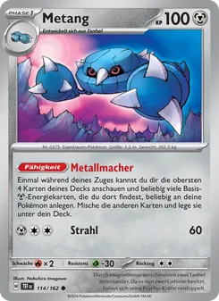 Karte Metang aus Gewalten der Zeit, Nummer 114/162