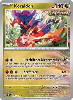Karte Koraidon aus Gewalten der Zeit, Nummer 119/162
