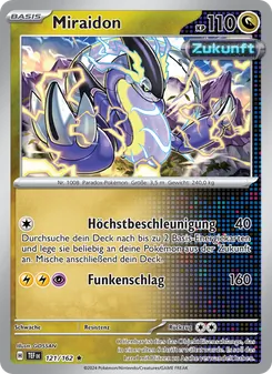 Karte Miraidon aus Gewalten der Zeit, Nummer 121/162