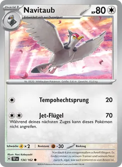 Karte Navitaub aus Gewalten der Zeit, Nummer 134/162