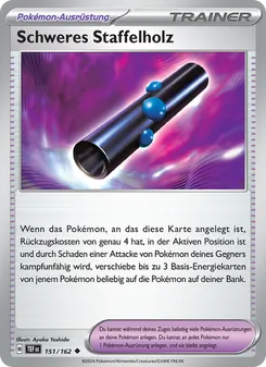 Karte Schweres Staffelholz aus Gewalten der Zeit, Nummer 151/162