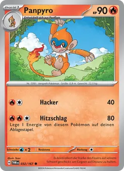 Karte Panpyro aus Maskerade im Zwielicht, Nummer 032/167