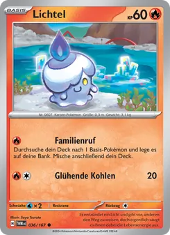 Karte Lichtel aus Maskerade im Zwielicht, Nummer 036/167