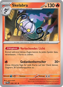 Karte Skelabra aus Maskerade im Zwielicht, Nummer 038/167