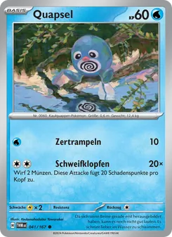 Karte Quapsel aus Maskerade im Zwielicht, Nummer 041/167