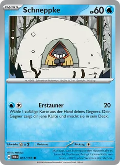 Karte Schneppke aus Maskerade im Zwielicht, Nummer 051/167