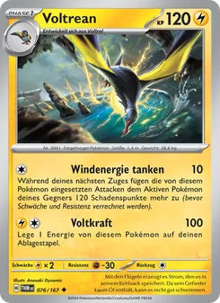 Karte Voltrean aus Maskerade im Zwielicht, Nummer 076/167