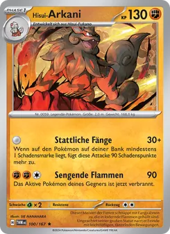 Karte Hisui-Arkani aus Maskerade im Zwielicht, Nummer 100/167
