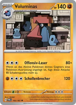 Karte Voluminas aus Maskerade im Zwielicht, Nummer 102/167