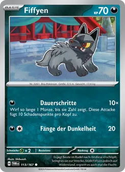 Karte Fiffyen aus Maskerade im Zwielicht, Nummer 113/167