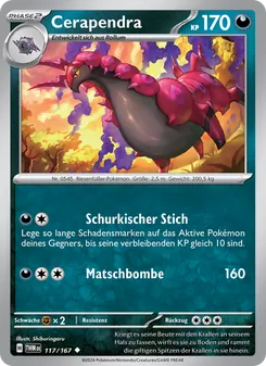 Karte Cerapendra aus Maskerade im Zwielicht, Nummer 117/167
