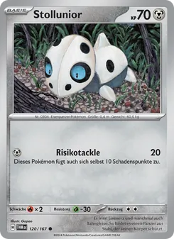 Karte Stollunior aus Maskerade im Zwielicht, Nummer 120/167