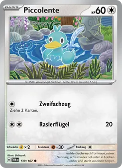 Karte Piccolente aus Maskerade im Zwielicht, Nummer 139/167