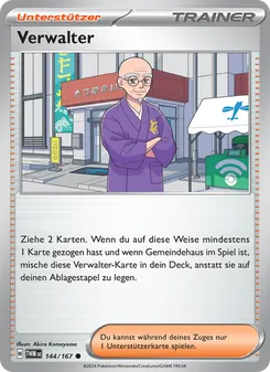 Karte Verwalter aus Maskerade im Zwielicht, Nummer 144/167